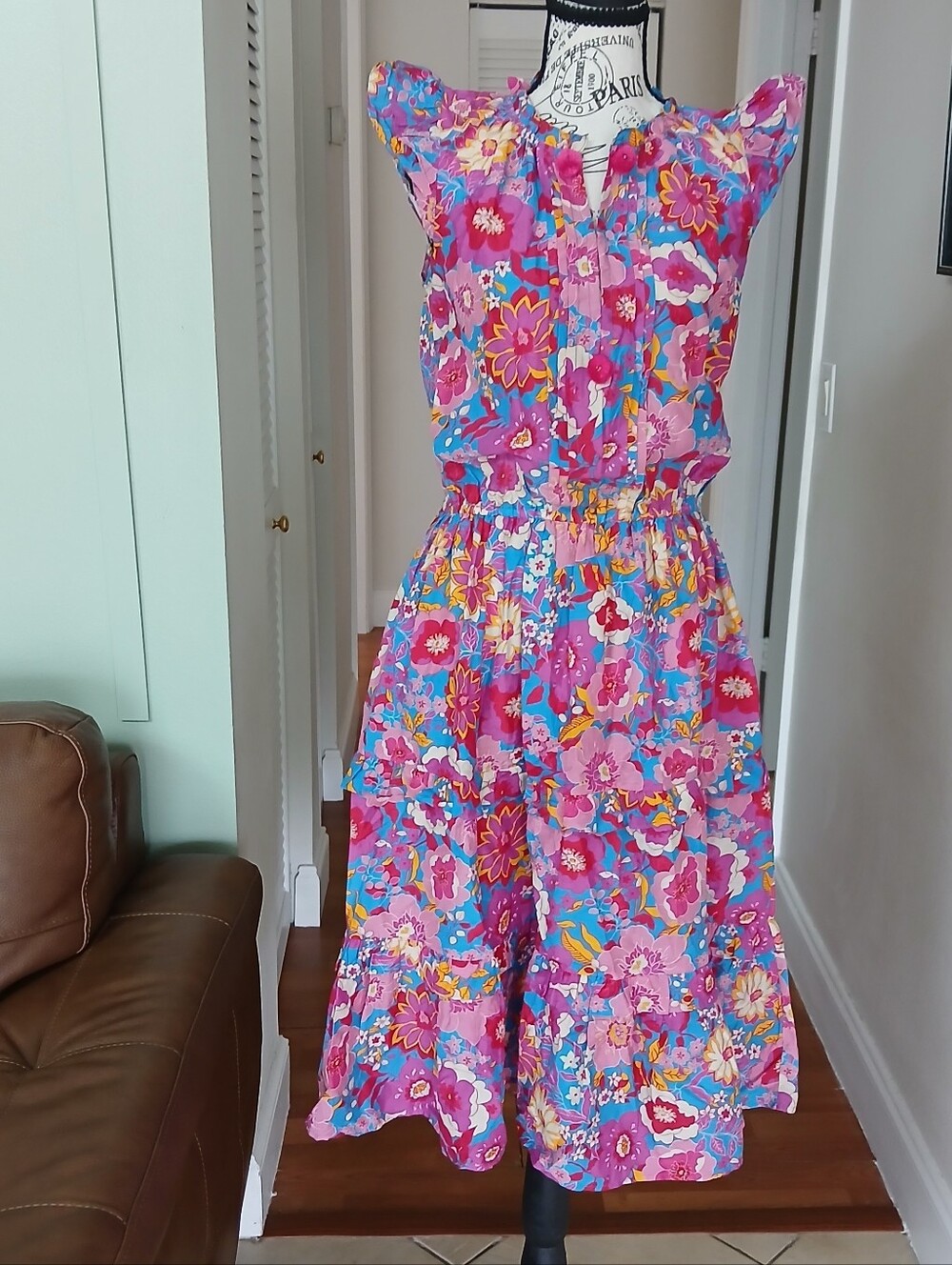 Figue Pippa Floral Tiered Ruffle Dress